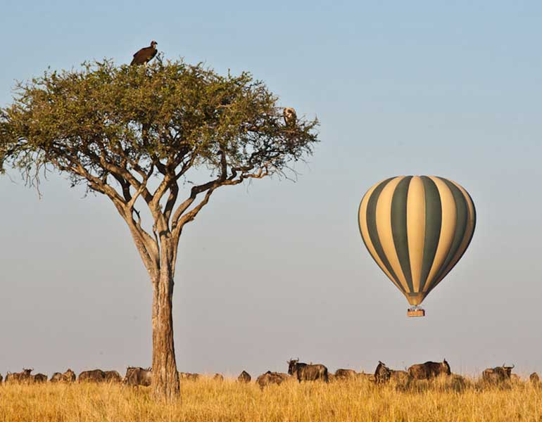 hot air balloon ride in Kenya